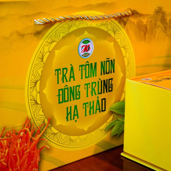 Trà Tôm Nõn Đông Trùng Hạ Thảo 500g - HTX chè Hảo Đạt